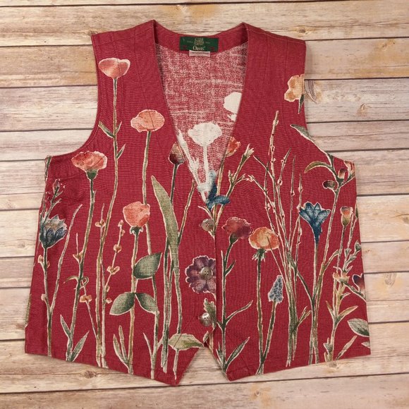 Orvis Jackets & Coats Vintage Orvis M Womens 3 Button Vest Red